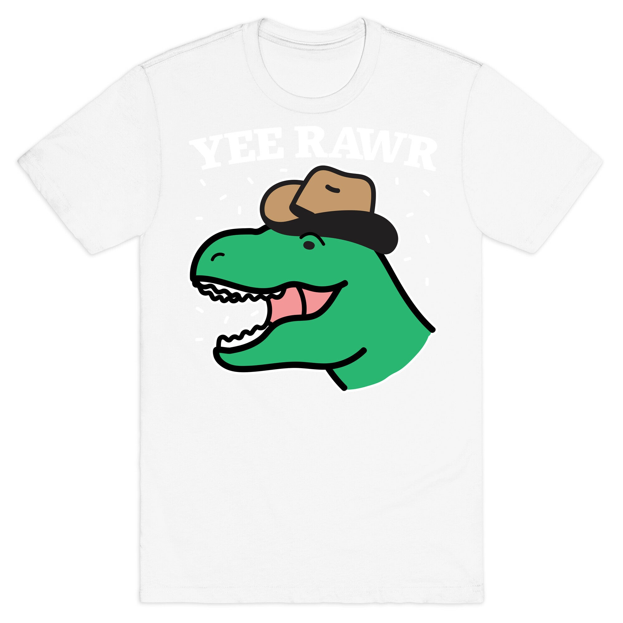 YEE RAWR Cowboy Dino T-Shirt